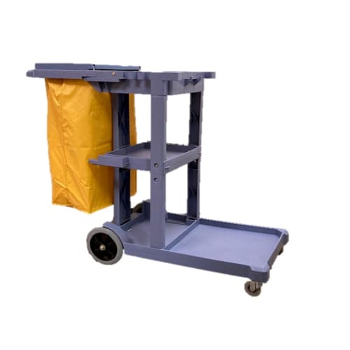 Better Brush® Janitor's Cart, Gray